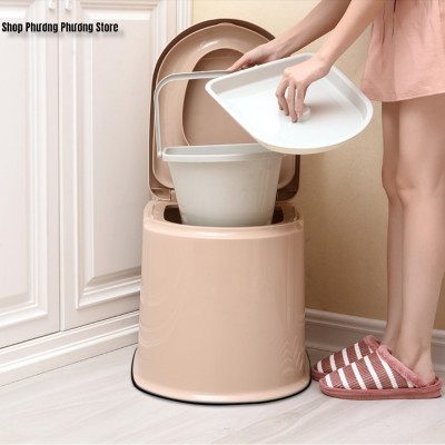 Bô vệ sinh cho người già di động vô cùng chắc chắn