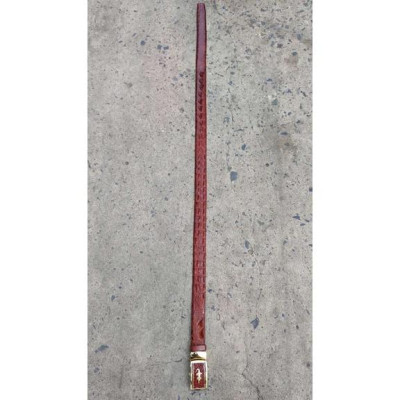 Thắt Lưng Nam Da Cá Sấu Liền Gai Lưng N31ND2 (Mặt vàng)