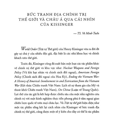 Trật Tự Thế Giới (Tái Bản 2023)