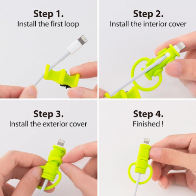 Cable Protector-Gray hàng chính hãng Bone