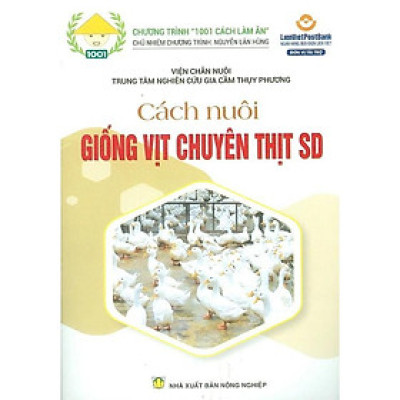 Sách - Cách Nuôi Giống Vịt Chuyên Thịt SD - NXB Nông Nghiệp