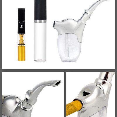 Bộ 2 tẩu thuốc nhựa dẻo, 1 cái gắn điếu, 1 cái dùng nước, Shop Thành Nhi NHZ131