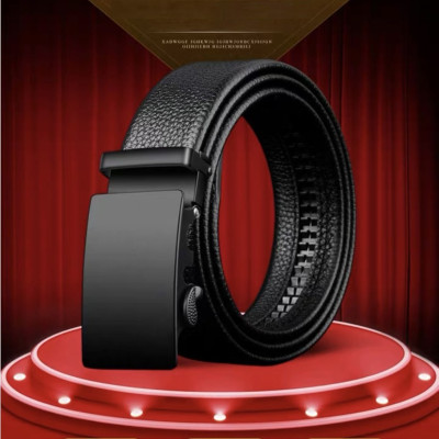 Thắt lưng nam dây da cao cấp khóa tự động - Mặt thiết kế lịch lãm TKV08