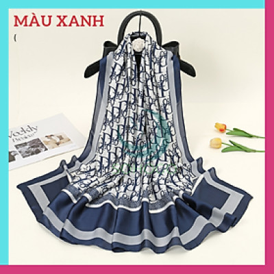  [CHỌN MÀU]-Khăn Quàng Cổ,Khăn Choàng Nữ Sang Trọng Màu Đen Họa Tiết Chữ Cái,Chất Liệu Mềm Cao Cấp