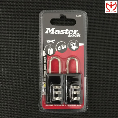 Bộ 2 khóa vali Master Lock 646T - MSOFT