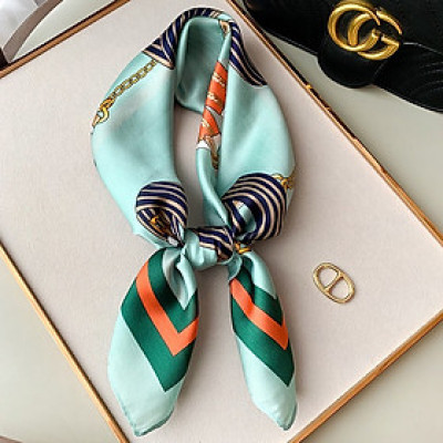 Khăn choàng cổ vuông làm áo thắt nơ làm áo xinh xắn turban bandana vuông size 70x70cm-CHỌN MẪU