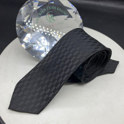 Cà vạt màu đen nhiều họa tiết tùy chọn lịch lãm 6cm cho nam Giangpkc
