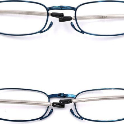 Kính xếp gọng lão màu xanh tròng lão từ 1 độ đến 4 độ