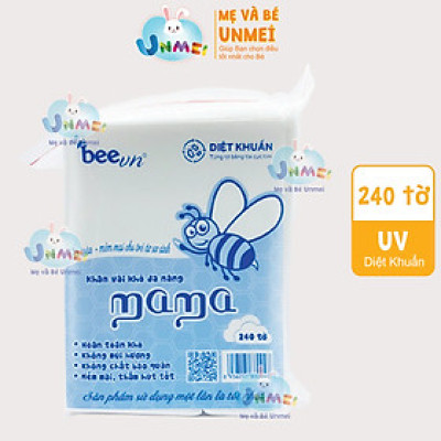 Khăn vải khô đa năng Mama 240 tờ