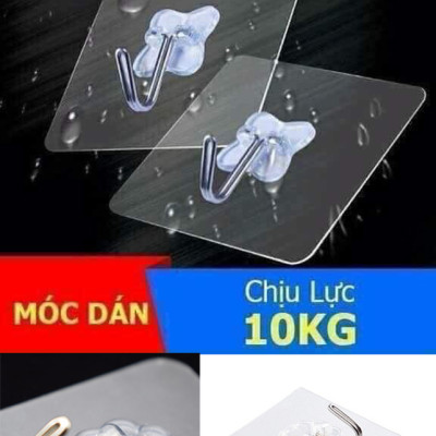 Combo 30 móc treo dán tường siêu dính siêu bền