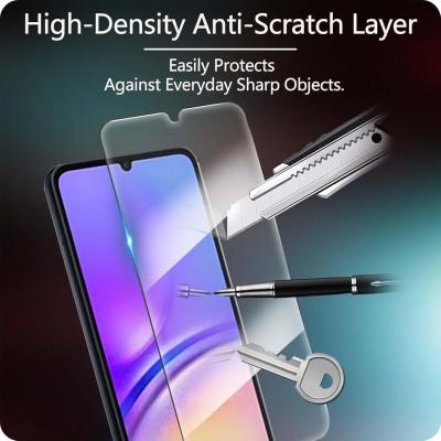 Kính cường lực dành cho Samsung Galaxy A06 Tempered Glass 9h trong suốt, chống vỡ, chống xước,dán màn hình cao cấp - Hàng chính hãng