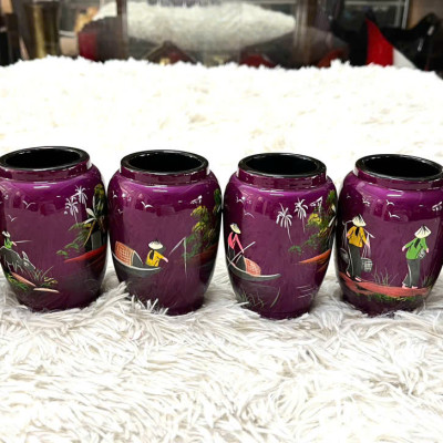 Hủ cắm viết Thanh Bình Lê 10x7 cm hàng xuất khẩu nhiều mẫu mã