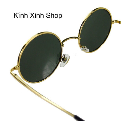 Kính râm Nam Nữ Mắt Tròn Thầy Bói Kim Loại Dày Chắc Chắn Thời Trang
