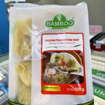 Hoành thánh tôm thịt Bamboo 220g