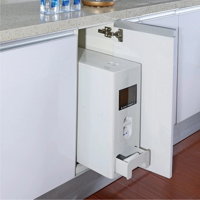 Thùng gạo âm tủ cánh mở, ray trượt giảm chấn Pull-out Ecalite NRC15P - Hàng Chính Hãng