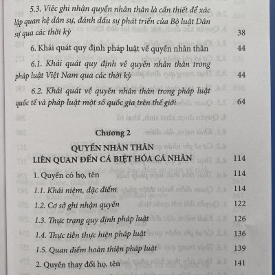 Quyền nhân thân và bảo vệ quyền nhân thân theo pháp luật Việt Nam -Tập 1