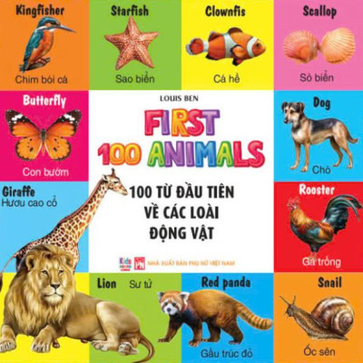 Sách - Bộ Sách 100 Từ Đầu Tiên Cho Bé (Bộ 4 Cuốn)