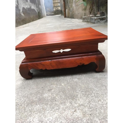 Kỷ chân quỳ 2 tầng kê tượng gỗ hương cao cấp