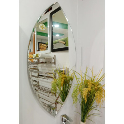 Gương soi Kibath hình chiếc lá KT 50x100 cm, KB-227