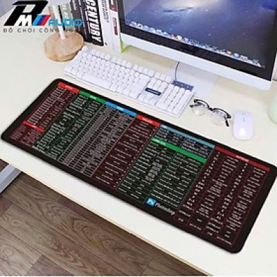 Tấm lót chuột bàn phím máy tính rất tiện nhiều chức năng máy tính có trên tấm lót chuột này 
