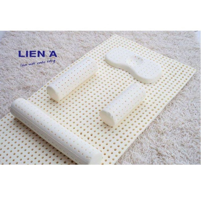 Combo Gối Nệm Cao Su Em Bé Liên Á Bambino- cao 5cm - Cao Su Thiên Nhiên 100%
