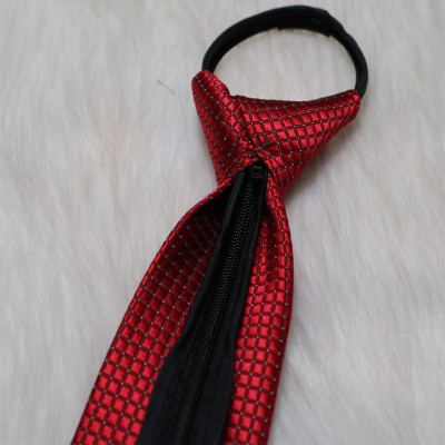 Cà Vạt Nam Đỏ KING Thắt Sẵn, Bản Nhỏ 6cm ( C018 )