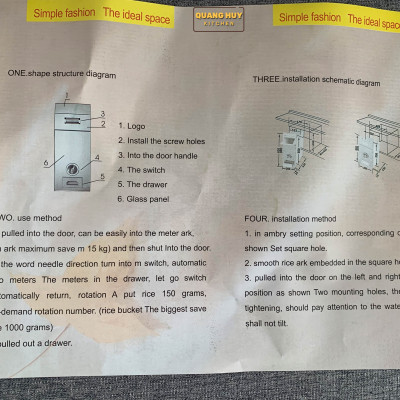 Thùng gạo âm tủ mặt gương chất lượng giá tốt cam kết giao đúng màu
