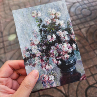 BỘ 100 POSTCARD TRANH MONET, GIẤY MỸ THUẬT 300G CAO CẤP – Nho Xanh