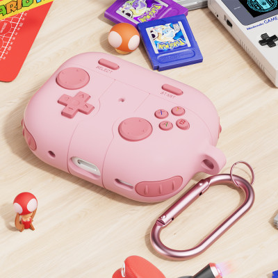 Case vỏ ốp bảo vệ dành cho tai nghe Airpods 1, 2, 3, 4, airpod Pro 1, Pro 2 silicon kèm móc kim loại - Hàng chính hãng