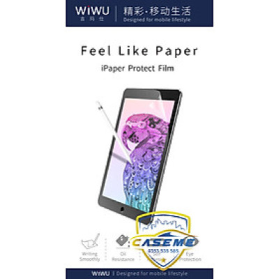 Dán màn hình Paperlike cho iPad Gen 10 2022 10.9 inch hiệu WIWU nhám chống xước, chống bám vân tay, cảm giác viết vẽ như trên giấy cao cấp - Hàng chính hãng