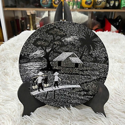 Dĩa sơn mài cao cấp Thanh Bình Lê cẩn trứng đẹp hoạ tiết đa dạng