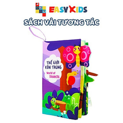 Sách Vải Tương Tác Cho Bé Đoán Đuôi Con Vật - Thế Giới Côn Trùng