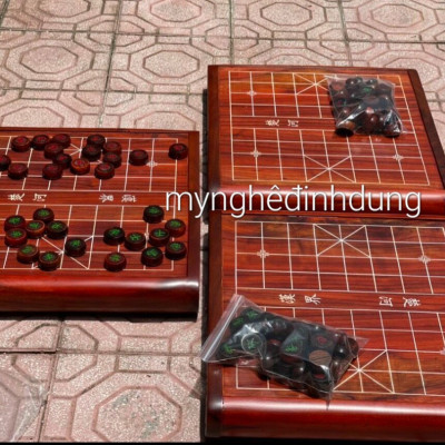 Bàn cờ tướng ngăn kéo bằng gỗ hương kt 55×60×8cm 