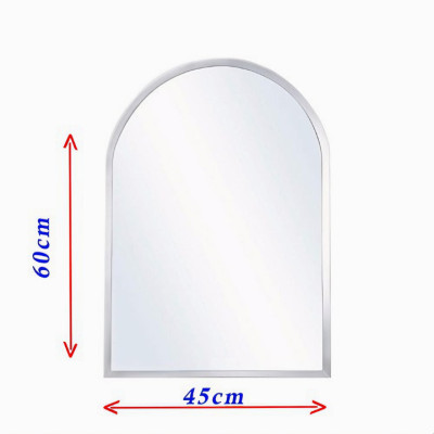 Gương soi viền tròn KG105 nhà tắm tráng bạc cao cấp loại tốt, bao ko bể vỡ, kiếng cường lực 5mm - Hàng chính hãng