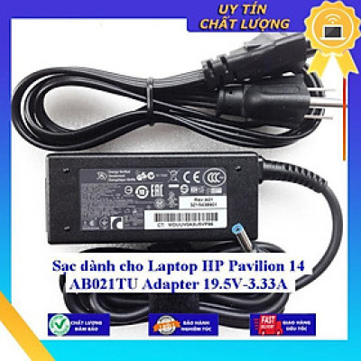 Sạc dùng cho Laptop HP Pavilion 14 AB021TU Adapter 19.5V-3.33A - Hàng Nhập Khẩu New Seal