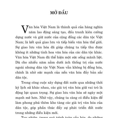 Trụ cột văn hóa một góc nhìn - bản in 2024
