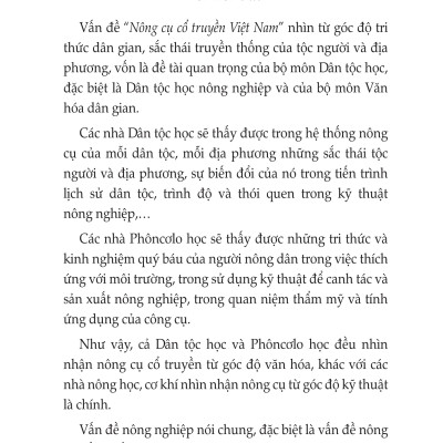 Tìm Hiểu Nông Cụ Cổ Truyền Việt Nam