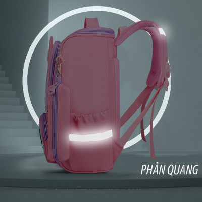 Ba lô CHỐNG GÙ học sinh cấp 1 siêu nhẹ chống nước cao cấp phong cách mới - BEE GEE HS1047