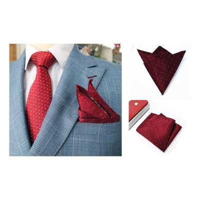 Cavat Bộ Cao Cấp Hàn Quốc 4 món Phụ Kiện - Full box kèm túi xách, xanh kẻ