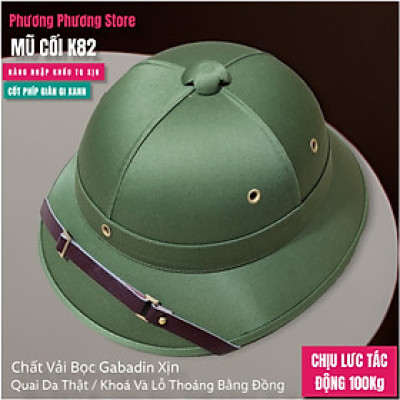 ( HÀNG CAO CẤP ) MŨ CỐI XỊN VẢI BỌC GABADIN QUAI DA THẬT LÒNG CỐT PHÍP GIÀN GI XANH CHỊU MƯA CHỊU NẮNG CHỊU VA ĐẬP