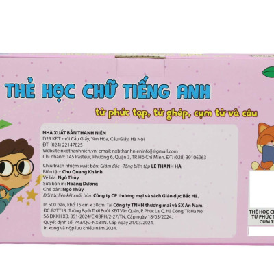 Sách - Flash Card Tiếng Anh - Từ Phức Tạp, Từ Ghép, Cụm Từ Và Câu