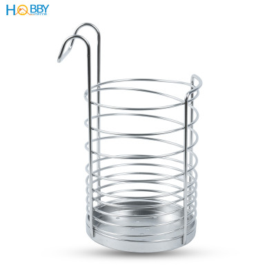 Ống để đũa muỗng có móc treo inox 304 size lớn Hobby home decor OD3