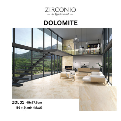Gạch NIRO GRANITE - ZIRCONIO ZDL01 DOLOMITE - 45x67.5cm - 3 viên/thùng(0.91m2)