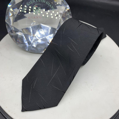 Cà vạt màu đen nhiều họa tiết tùy chọn lịch lãm 6cm cho nam Giangpkc