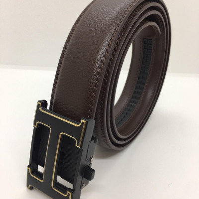 Thắt Lưng, Dây Nịt Nam Cao Cấp HMT, Khoá Tự Động Kiểu Chữ H, Dây Thắt Lưng Da Bò Chính Hiệu, H2-Nâu