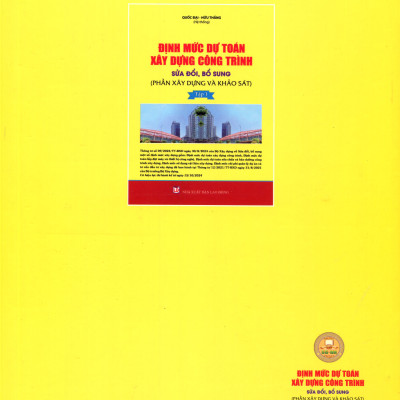 Định Mức Dự Toán Xây Dựng Công Trình