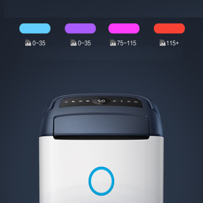 Máy hút ẩm kiêm lọc không khí cao cấp Philips DE5205/00 Cảm biến chất lượng không khí: 4 màu cho diện tích 31-40（㎡ ) - HÀNG NHẬP KHẨU