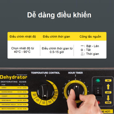 Máy sấy thực phẩm chuyên nghiệp 16 khay, dung tích 100 lít thương hiệu Septree ST-02 cao cấp - Hàng Chính Hãng