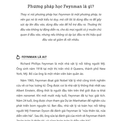 Phương Pháp Học Feynman - Học Tài Không Thi Phận Với Kỹ Năng Ghi Nhớ Và Ứng Dụng Kiến Thức Hiệu Quả Cao