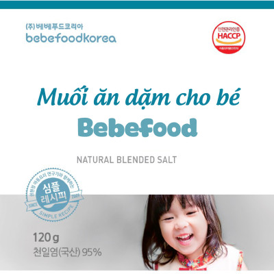 Muối ăn dặm cho bé Bebefood Hàn Quốc